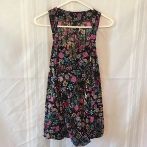 INC Surplice Split Blouse Top Rose Floral Secrets